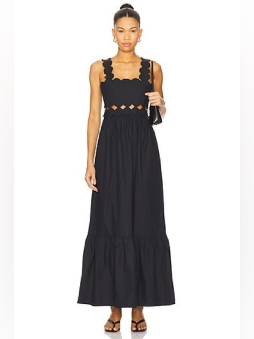New! Beach Riot Campbell Maxi Dress Black Size Small 57338